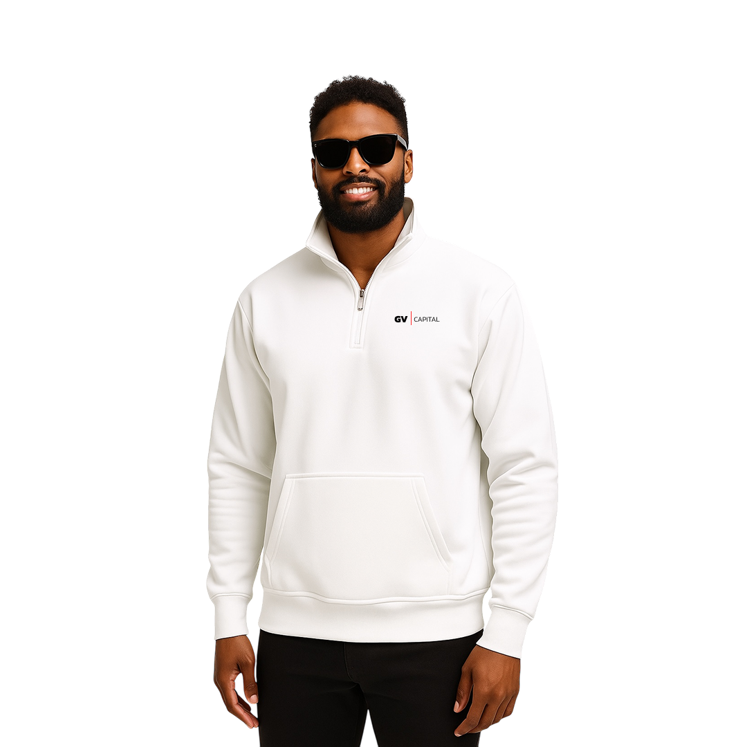 White Quarter-Zip